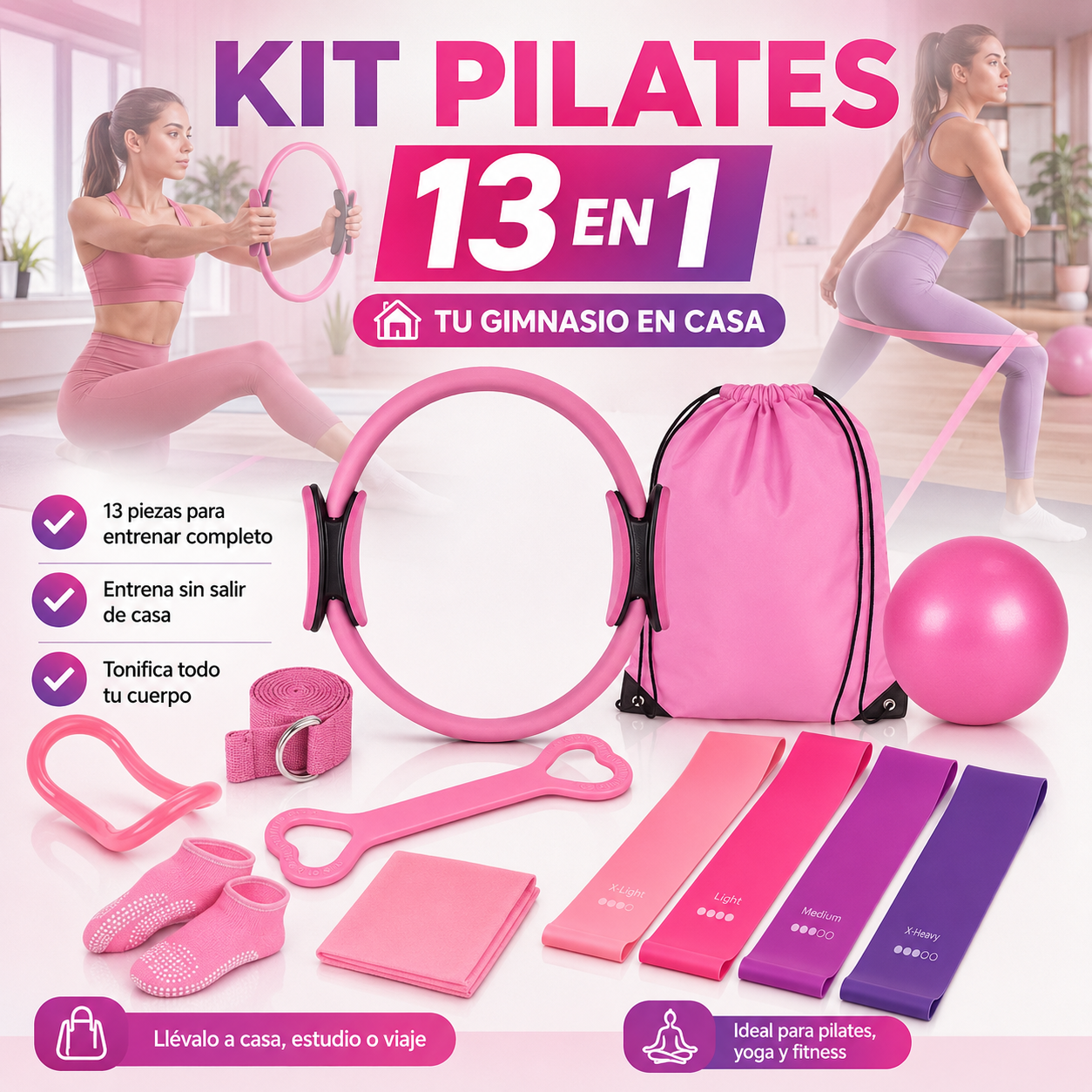 JUEGO DE PILATES 13 PIEZAS