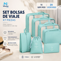 SET BOLSAS DE VIAJE X7 PIEZAS