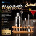 SET COCTELERIA PROFESIONAL X12PCS