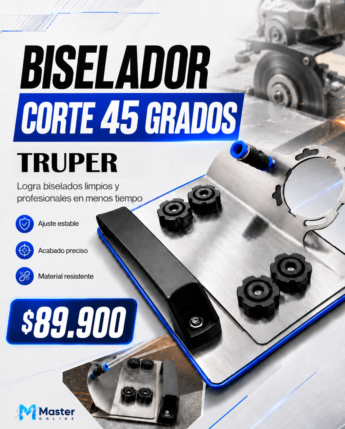 BISELADORA SOPORTE PARA PULIDORA 45° | TRUPER